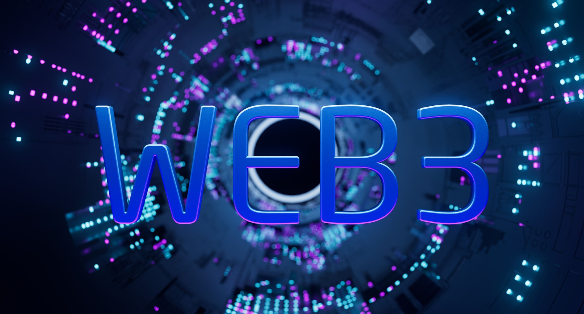 WEB3 next generation world wide web blockchain technology with decentralized information, distributed social network